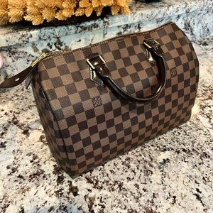 2015 LV Speedy 30 Damier Ebene